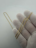 24" 14k Yellow Gold Curb 2mm 4.6g