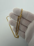 20" 14k Yellow Gold Cuban 3mm 14.92g
