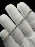 7.25" 14k Yellow Gold 5ctw VS/VVS Lab Diamond Tennis Bracelet 2.8mm 5.8g