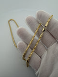 22" 14K Yellow Gold Franco 3mm 29.1g