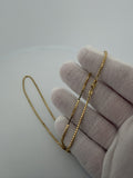 18" 14K Yellow Gold Box Chain 1.5mm 6.65g