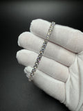 7" 14K White Gold 10.1ctw E-F VS Lab Diamond Tennis EGL Certified – 4mm – 11.8g
