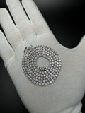 24" Silver 22ctw Moissanite Tennis Chain 3mm 28.0g