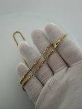 20 inch 2.5mm rounded box chain in 14K yellow gold, 6.4g, view 6 - Ott Family Jewelry