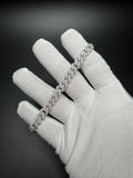 9" 8mm silver moissanite Cuban bracelet, 5.5ctw D VVS1, 25.9g – Ott Family Jewelry (6)
