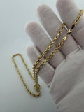 22" 14K Yellow Gold Rope 4mm 7.3g