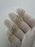 20" 14K Yellow Gold Curb 1.5mm 2.3g