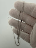 24" 14k White Gold Herme$ 2mm 5.15g