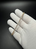 8" Gold over Silver 6.5ctw VS/VVS Lab Diamond Tennis Bracelet 3.3mm 13.1g