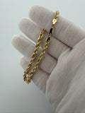 8.5" 14K Yellow Gold Rope 5mm 4.14g