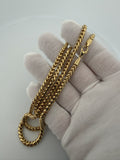 24" 14k Yellow Gold Franco 3.5mm 48.0g