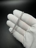 7" 4mm silver moissanite tennis bracelet, 12.33ctw D VVS1, 11.5g – Ott Family Jewelry (6)