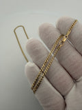 22" 14K Yellow Gold Curb 2.5mm 6.0g