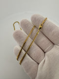 22" 14k Yellow Gold Cuban 2.5mm 11.3g