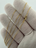 18" 1.2mm 14K yellow gold fancy anchor chain, 2.0g – Ott Family Jewelry (6)