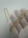 24" 14k Yellow Gold Figaro 3.3mm 8.83g