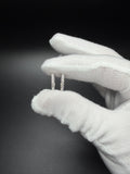 15mm Silver .5ctw VS/VVS Lab Diamond Huggies 1.8g