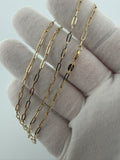 20" 2.5mm 14K yellow gold paperclip chain, 2.6g – Ott Family Jewelry (6)