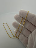 16" 14K Yellow Gold Franco 1.5mm 4.25g