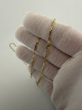 18" 14k Yellow Gold Figaro 2mm 3.24g