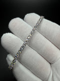 7" 14K White Gold 7.14ctw E-F VS Lab Diamond Tennis EGL Certified – 3.5mm – 9.00g