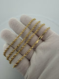 22" 14K Yellow Gold Rope Chain 3mm 16.9g