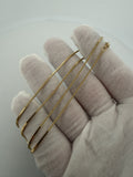 20 inch 1.5mm snake chain in 14K yellow gold, 2.4g, view 6 - Ott Family Jewelry