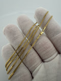 20" 1.75mm solid 10K yellow gold Cuban link chain, 4.64g – Ott Family Jewelry (6)