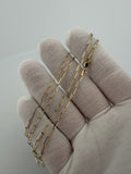 22" 14K Yellow Gold Paperclip 2mm 2.73g
