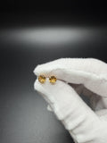 6mm 14k Yellow Gold Citrine Studs .65g