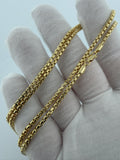24" 14k Yellow Gold Rounded Box 2.5mm 8.56g