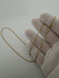 24" 14k Yellow Gold Franco 1mm 4.1g
