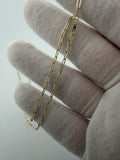 18" 2mm 14K yellow gold paperclip chain, 1.1g – Ott Family Jewelry (6)