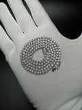 22" Silver 18ctw Moissanite Tennis Chain 3mm 26.5g