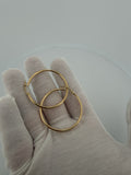40mm x 2mm 14K yellow gold hoop earrings, 2.8g – Ott Family Jewelry (6)