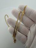 22" 3mm solid 14K yellow gold Cuban link chain, 14.72g – Ott Family Jewelry (6)