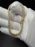 7" 4mm gold over silver moissanite tennis bracelet, 12.33ctw D VVS1, 12.4g – Ott Family Jewelry (6)