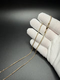 22" 14K Yellow Gold Ice Chain 2.5mm 9.6g