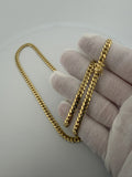 22 inch 5mm Cuban link chain in 14K yellow gold, 42.25g, view 6 - Ott Family Jewelry