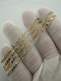 22 inch 2.5mm Figaro chain in 14K yellow gold, 4.7g, view 6 - Ott Family Jewelry