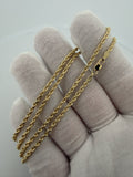 20" 14k Yellow Gold Rope 2.5mm 9.45g