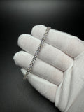 7" 14K White Gold 7.10ctw E-F VS Lab Diamond Tennis EGL Certified – 3.5mm – 8.97g