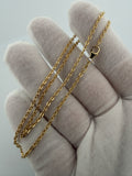 16" 14K Yellow Gold Cable Fancy 2.2mm 3.72g