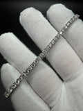 8" Silver Moissanite Tennis Bracelet 3mm 10.0g