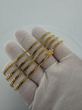 24" 14k Yellow Gold Cuban 3mm 18.0g