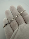 7.5" 14K White Gold Herme$ 3mm 7.6g