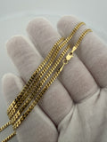 24" 10k Yellow Gold Cuban 2.5mm 9.93g