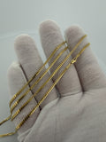 24" 10K Yellow Gold Cuban Chain 2mm 6.1g