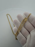 22" 3mm solid 14K yellow gold Cuban link chain, 14.7g – Ott Family Jewelry (6)