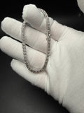 7" Silver 8ctw VS/VVS Lab Diamond Tennis Bracelet 4mm 11.8g